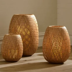 West Elm Bamboo Lanterns