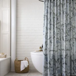 West Elm Batik Floral Shower Curtain