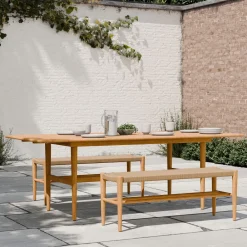 West Elm Baycrest Outdoor Teak Dining Bench (46")