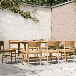 West Elm Baycrest Outdoor Teak Extendable Dining Table (84"–100") & Chairs Set