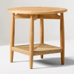 West Elm Baycrest Outdoor Teak Side Table (21")