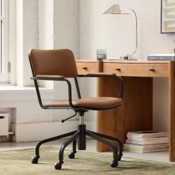 West Elm Beasley Leather Office Chair
