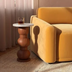 West Elm Bellatrix Round Drink Table (10.5")