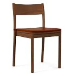 West Elm Berkshire Dining Chair Vegan Leather Cushion (Set of 2)