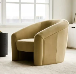 West Elm Berra Leather Chair