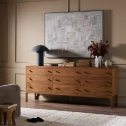West Elm Berriman Walnut 9-Drawer Dresser (85")