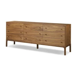 West Elm Berriman Walnut 9-Drawer Dresser (85")