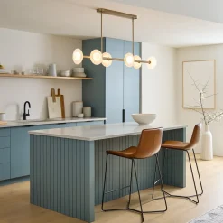 West Elm Bezel 6-Light Linear Chandelier (51.5")