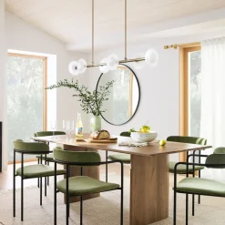 West Elm Bezel 6-Light Linear Chandelier (51.5")