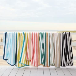 West Elm Biarritz Woven Stripe Beach Towel