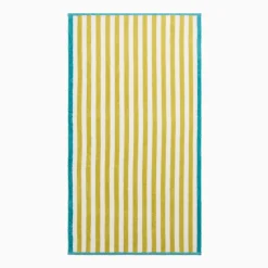 West Elm Biarritz Woven Stripe Beach Towel