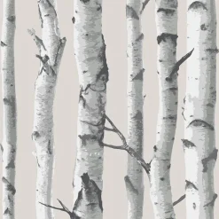 West Elm Birch Trunks Wallpaper
