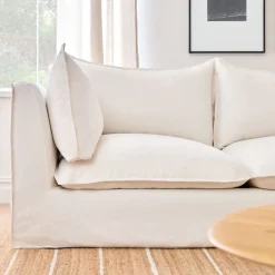 West Elm Bleecker Down-Filled Slipcover 3-Piece L-Shaped Sectional (120.5")