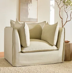 West Elm Bleecker Down-Filled Slipcover Chair