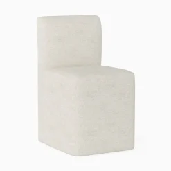 West Elm Block Base Upholstered Dining Chair