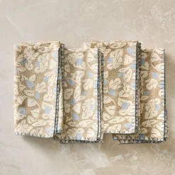 West Elm Block Print Palm Napkin Sets