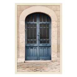 West Elm Blue Arch Doors Wall Art