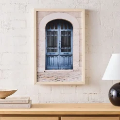 West Elm Blue Arch Doors Wall Art