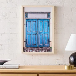 West Elm Blue Doors Wall Art