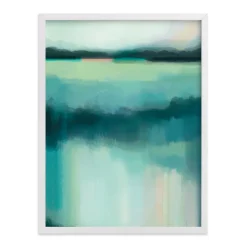 West Elm Blue Lagoon Framed Wall Art by Minted for