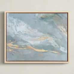 West Elm Blue Sage Wall Art by Minted for
