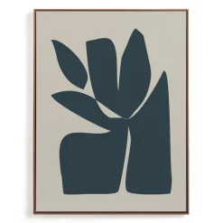 West Elm Blue Sculpt Framed Wall Art by Minted for
