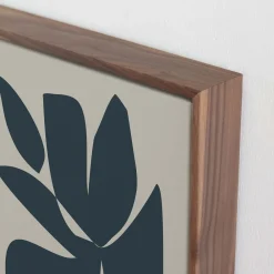 West Elm Blue Sculpt Framed Wall Art by Minted for