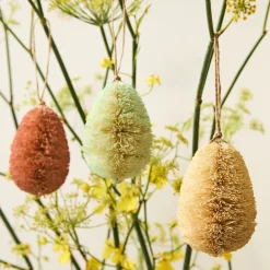 West Elm Bottlebrush Egg Ornaments (Set of 12)