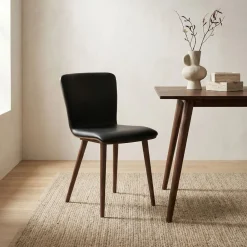 West Elm Boulder Leather Dining Chair (Set of 2)