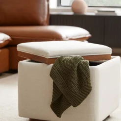 West Elm Bowman Storage Ottoman