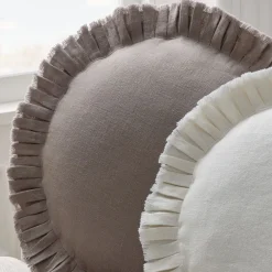 West Elm Box Pleat Round Pillow