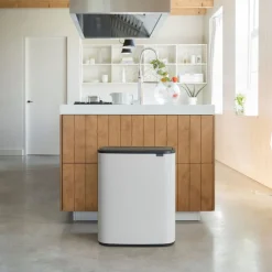 West Elm Brabantia Bo Touch Trash Can (Dual 8 Gallon)