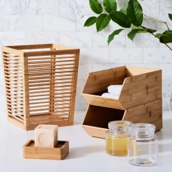 West Elm Brockton Bamboo Bathroom Accessories