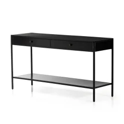 West Elm Bronzed Iron Console Table (57")