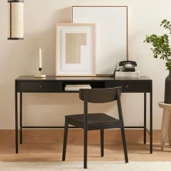 West Elm Bronzed Iron Desk (58")