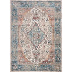 West Elm Brushed Flowers Performance Rug