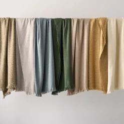 West Elm Brushed Woven Throw
