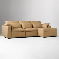 West Elm Build Your Own - Harmony Modular Leather Reclining Sectional