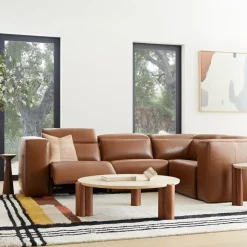 West Elm Build Your Own - Leo Motion Reclining Leather Sectional