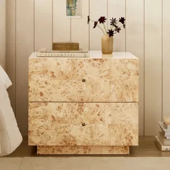 West Elm Burl Nightstand (26")