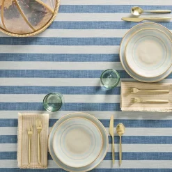 West Elm Cabana Stripe Cotton Tablecloth