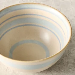 West Elm Cabana Stripe Stoneware Cereal Bowl Sets