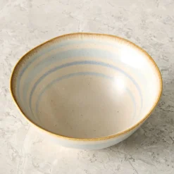 West Elm Cabana Stripe Stoneware Dip Bowls (Set of 4)
