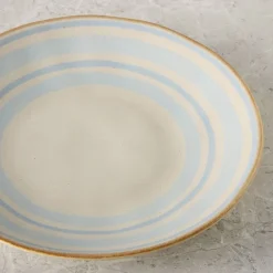 West Elm Cabana Stripe Stoneware Salad Plate Sets