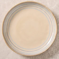 West Elm Cabana Stripe Stoneware Serve Platter