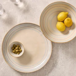 West Elm Cabana Stripe Stoneware Serveware Collection