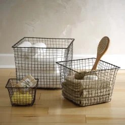 West Elm Cabo Metal Baskets