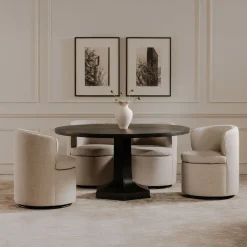 West Elm Caelia Swivel Dining Chair