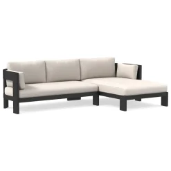 West Elm Caldera Aluminum Outdoor 2-Piece Chaise Sectional Cushion Covers