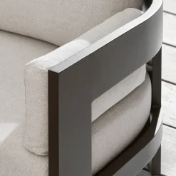 West Elm Caldera Aluminum Outdoor 3-Piece Chaise Sectional (135")
